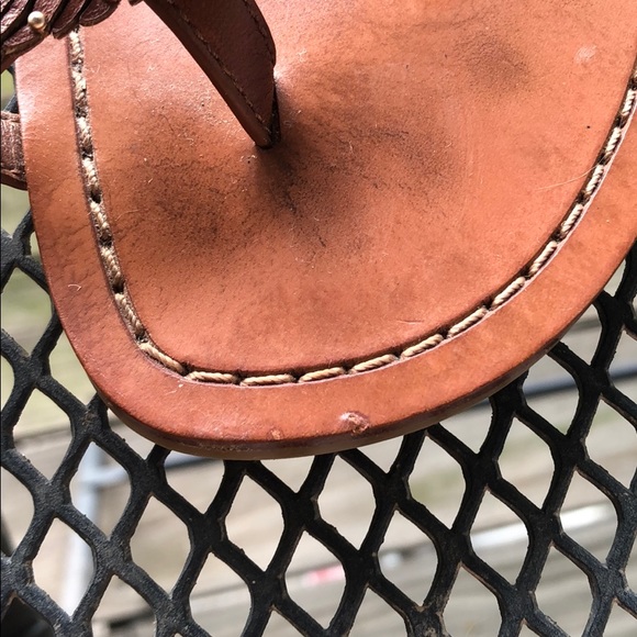 Coach leather feather sandals size 6 - Picture 3 of 3